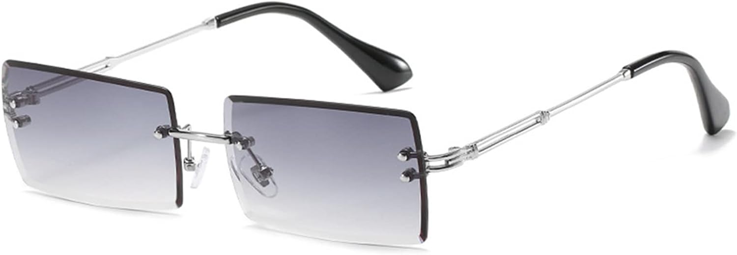 Солнцезащитные очки LASPOR в стиле ретро, без оправы, прямоугольной формы, для женщин и мужчин, с тонированными линзами, золотистая металлическая оправа, винтажные квадратные очки, Grey/Silver
Солнцезащитные очки LASPOR в стиле ретро, без оправы, прямоугольной формы, для женщин и мужчин, с тонированными линзами, золотистая металлическая оправа, винтажные квадратные очки, Grey/Silver