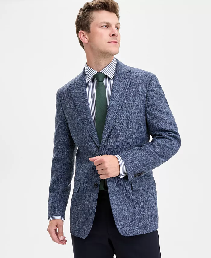 Мужской спортивный пиджак современного кроя из текстурированной ткани синего цвета Tommy Hilfiger, синий
Мужской спортивный пиджак современного кроя из текстурированной ткани синего цвета Tommy Hilfiger, синий