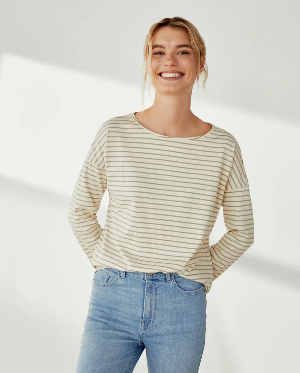 Женская футболка с круглым вырезом и длинными рукавами Southern Cotton, цвет 120 Crudo
Женская футболка с круглым вырезом и длинными рукавами Southern Cotton, цвет 120 Crudo