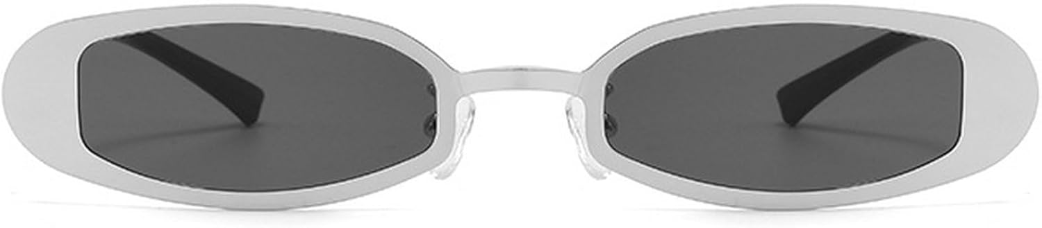 Ретро-солнцезащитные очки овальной формы для женщин в стиле 90-х, металлические солнцезащитные очки, модные прямоугольные солнцезащитные очки для мужчин, очки с защитой от УФ-излучения mincl, Silver Black
Ретро-солнцезащитные очки овальной формы для женщин в стиле 90-х, металлические солнцезащитные очки, модные прямоугольные солнцезащитные очки для мужчин, очки с защитой от УФ-излучения mincl, Silver Black