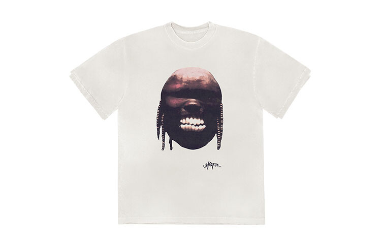 Travis Scott Футболка унисекс с Трэвисом Скоттом, Белый 
Travis Scott Футболка унисекс с Трэвисом Скоттом, Белый