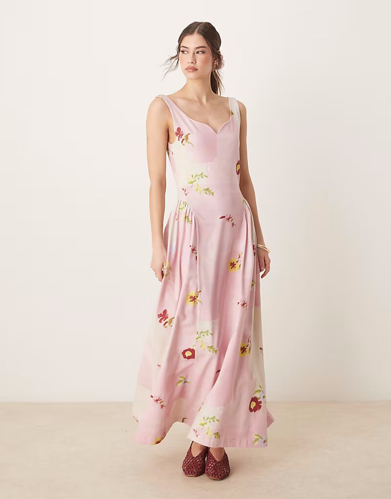 Летнее макси-платье ASOS DESIGN с розовым лоскутным цветочным принтом и пышной юбкой
Летнее макси-платье ASOS DESIGN с розовым лоскутным цветочным принтом и пышной юбкой