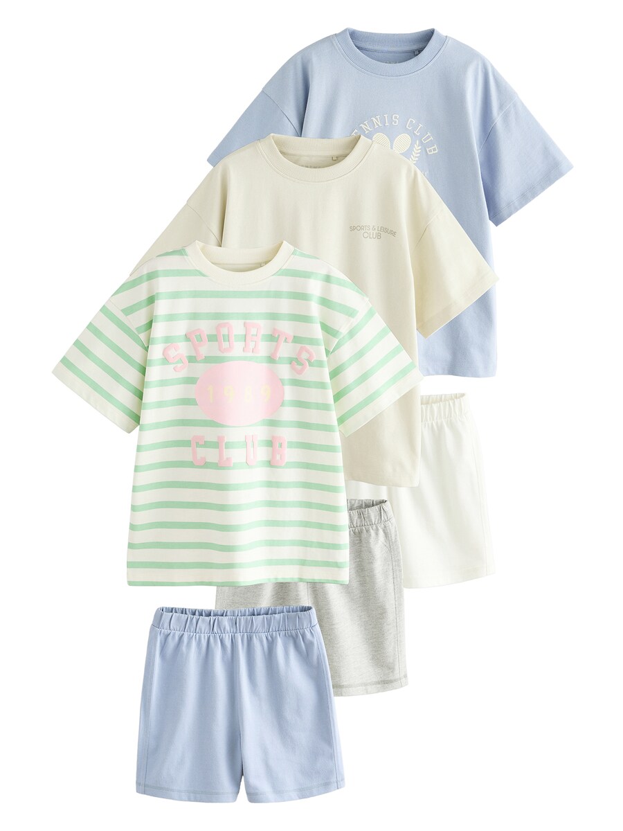 Пижама Next, цвет Light blue/Greige/White 
Пижама Next, цвет Light blue/Greige/White