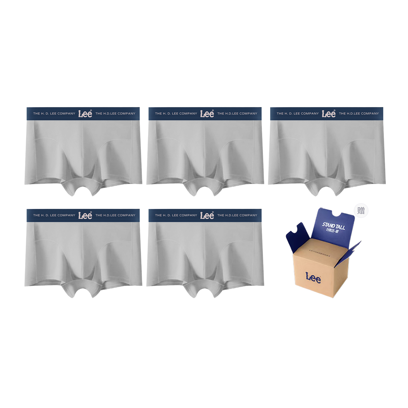 Классические трусы 101 для мужчин боксеры 3 5 штук Lee, серый
Классические трусы 101 для мужчин боксеры 3 5 штук Lee, серый