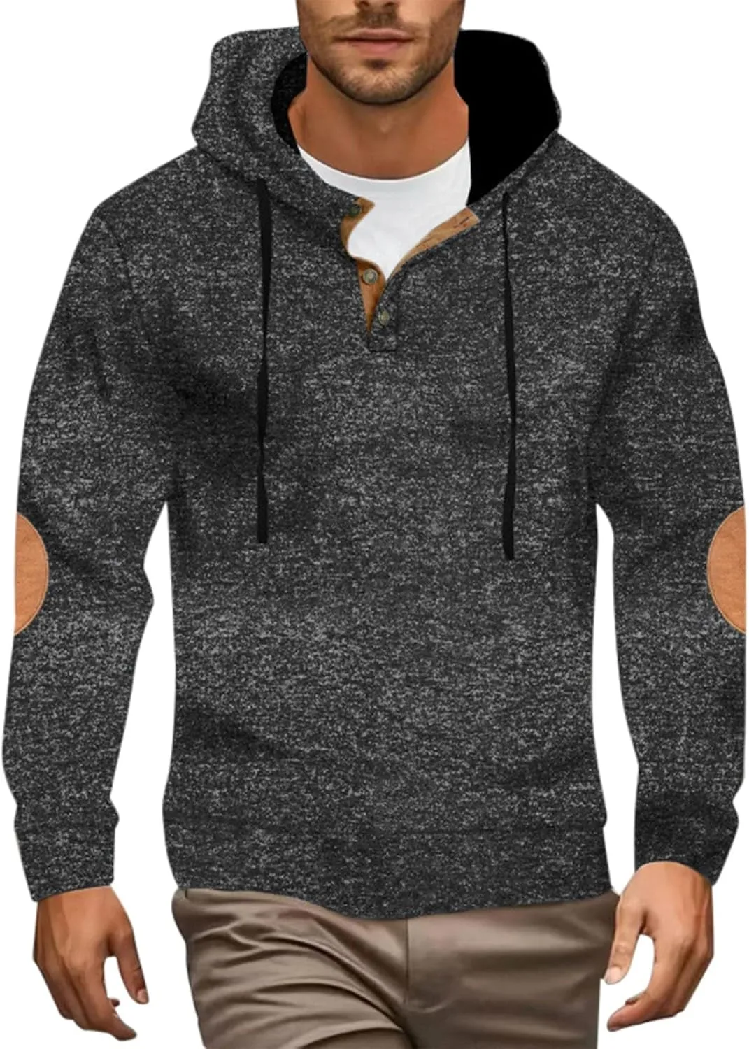 Мужской худи на четверть пуговиц для тренировок
Мужской худи на четверть пуговиц для тренировок