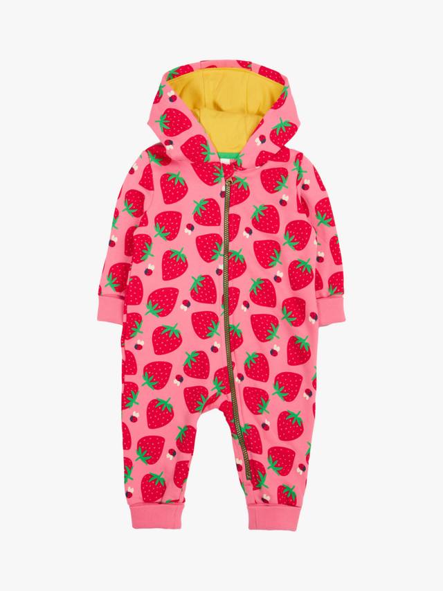 Детский комбинезон из органического хлопка с клубничным принтом Frugi, Pink
Детский комбинезон из органического хлопка с клубничным принтом Frugi, Pink