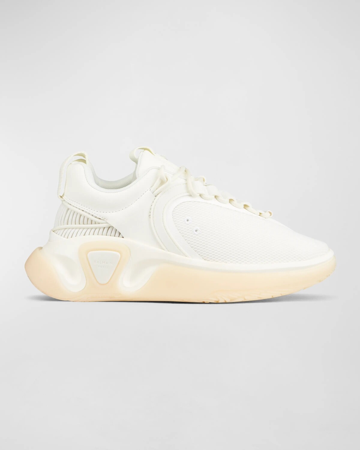 Мужские массивные кроссовки в тон B Runner Balmain, цвет White 
Мужские массивные кроссовки в тон B Runner Balmain, цвет White