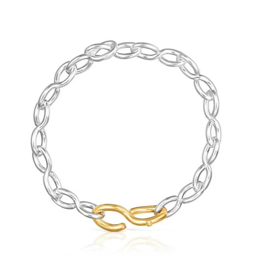 Браслет Tous Bent, серебро/позолоченное серебро
Браслет Tous Bent, серебро/позолоченное серебро