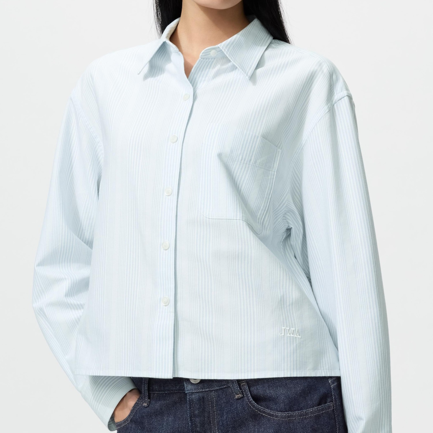 Рубашка Uniqlo Oxford Stripe, голубой
Рубашка Uniqlo Oxford Stripe, голубой