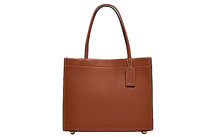 COACH Кожаная сумка Cashin TOTE, шоппер, женская маленькая коричневая сумка через плечо
COACH Кожаная сумка Cashin TOTE, шоппер, женская маленькая коричневая сумка через плечо