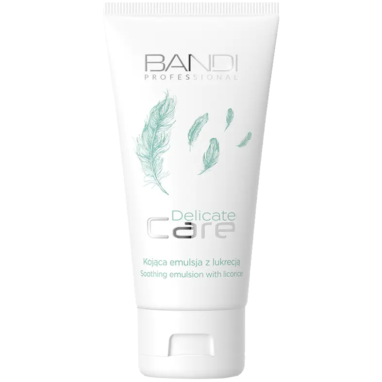 Bandi Delicate Care успокаивающая эмульсия для лица с лакрицей, 50 мл
Bandi Delicate Care успокаивающая эмульсия для лица с лакрицей, 50 мл