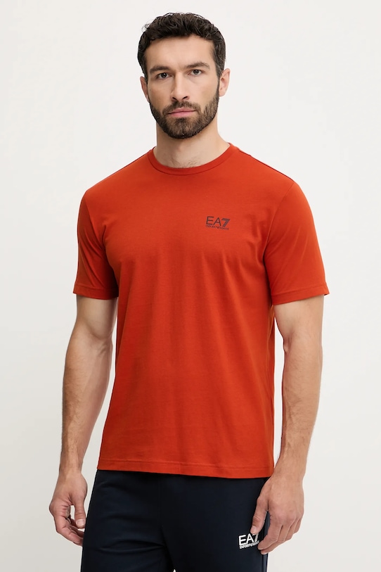 Хлопковая футболка Ea7 Emporio Armani, оранжевый
Хлопковая футболка Ea7 Emporio Armani, оранжевый