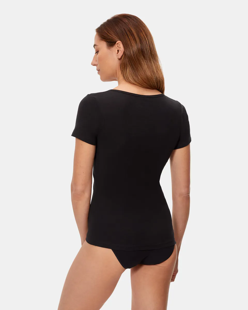 Женская майка с короткими рукавами без боковых швов Playtex, черный
Женская майка с короткими рукавами без боковых швов Playtex, черный
