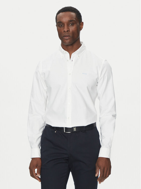 Рубашка облегающего кроя H-Roan 50521996 Boss, белый
Рубашка облегающего кроя H-Roan 50521996 Boss, белый