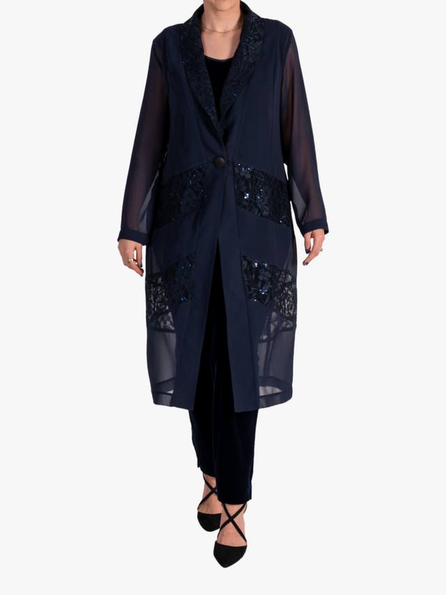 Шифоновое пальто эллиптической формы chesca, темно-синий
Шифоновое пальто эллиптической формы chesca, темно-синий