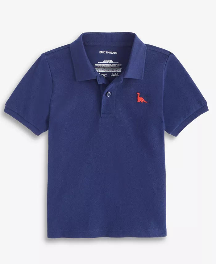 Детская однотонная поло с динозаврами для мальчиков 2T-4T Epic Threads, синий
Детская однотонная поло с динозаврами для мальчиков 2T-4T Epic Threads, синий
