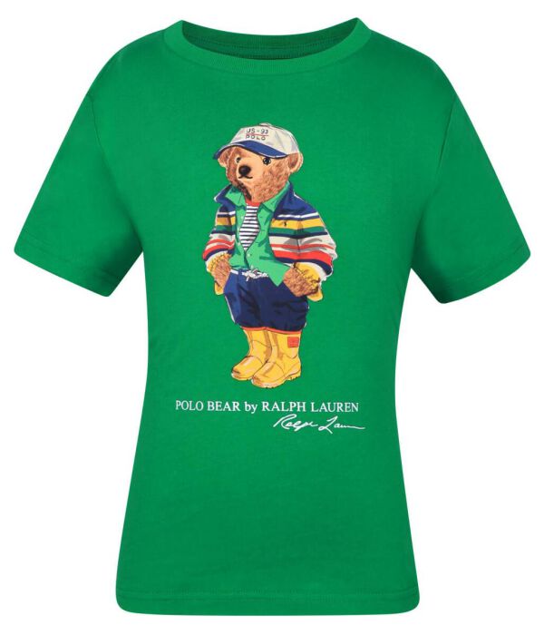 Футболка детская Polo Ralph Lauren с фирменным медведем, зеленый
Футболка детская Polo Ralph Lauren с фирменным медведем, зеленый