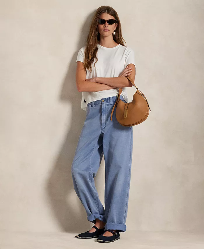 Женские хлопковые брюки-чинос прямого кроя Polo Ralph Lauren, синий
Женские хлопковые брюки-чинос прямого кроя Polo Ralph Lauren, синий