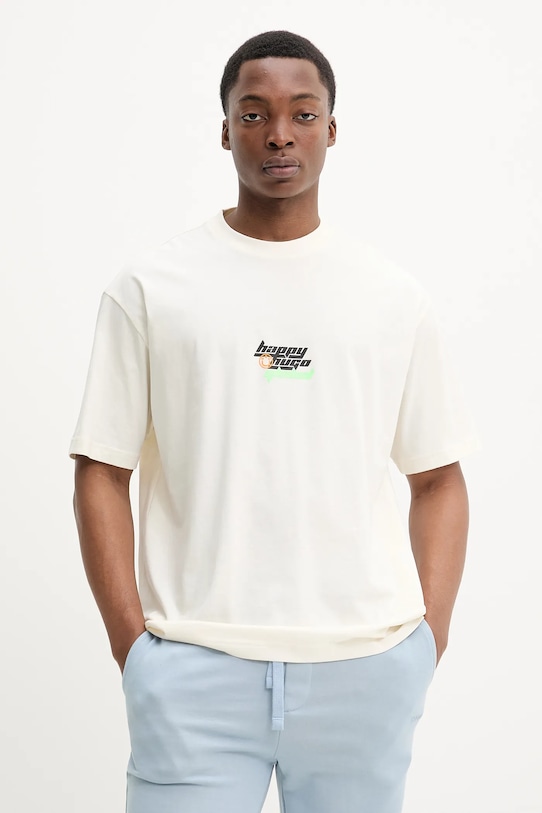 Хлопковая футболка Hugo Blue, бежевый
Хлопковая футболка Hugo Blue, бежевый