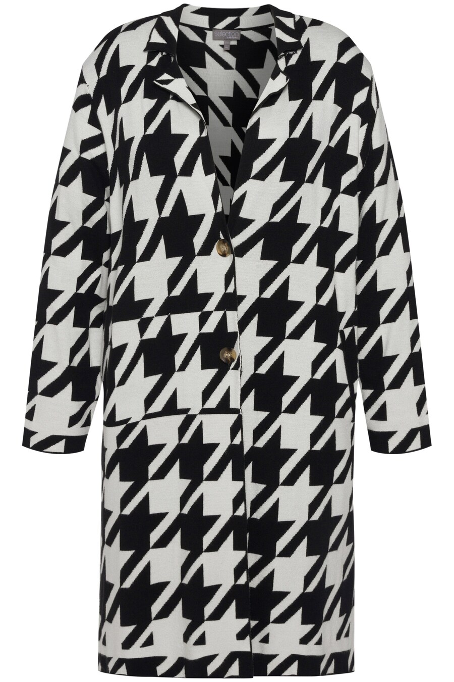 Вязаный кардиган Ulla Popken, черный
Вязаный кардиган Ulla Popken, черный