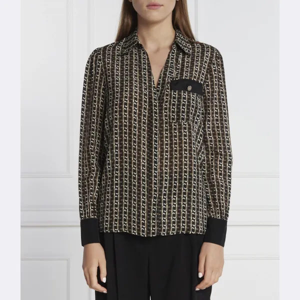 Шелковая рубашка стандартного кроя Liu Jo, коричневый
Шелковая рубашка стандартного кроя Liu Jo, коричневый