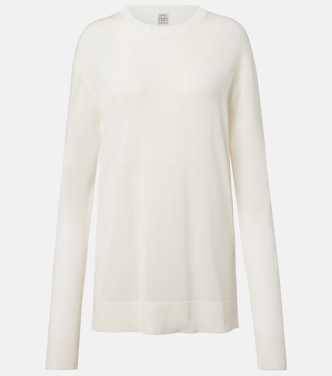 Оверсайз свитер Toteme, белый
Оверсайз свитер Toteme, белый