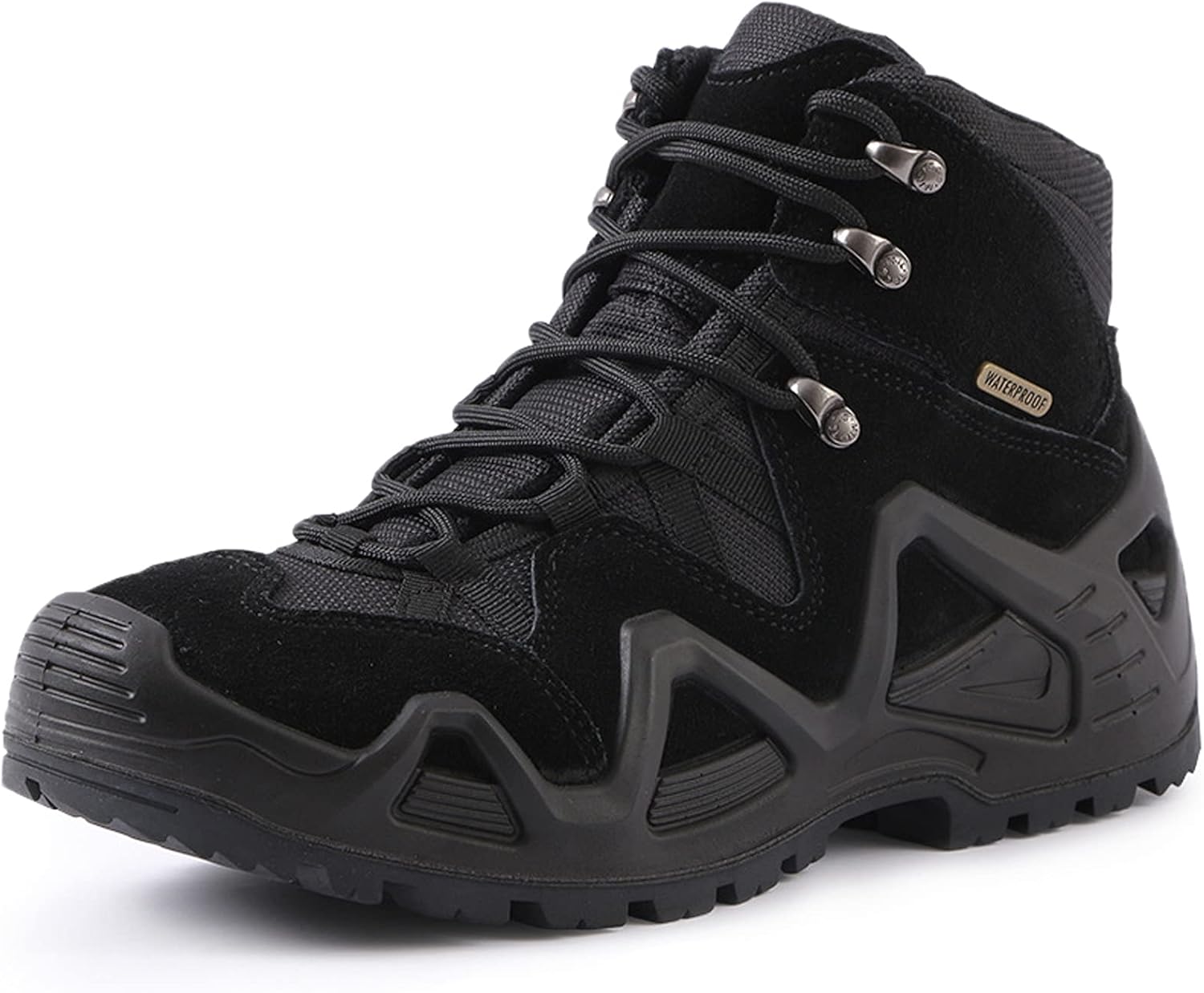 Мужские трекинговые ботинки с водонепроницаемой средней высокой подошвой для походов - черные Hongrenamz
Мужские трекинговые ботинки с водонепроницаемой средней высокой подошвой для походов - черные Hongrenamz