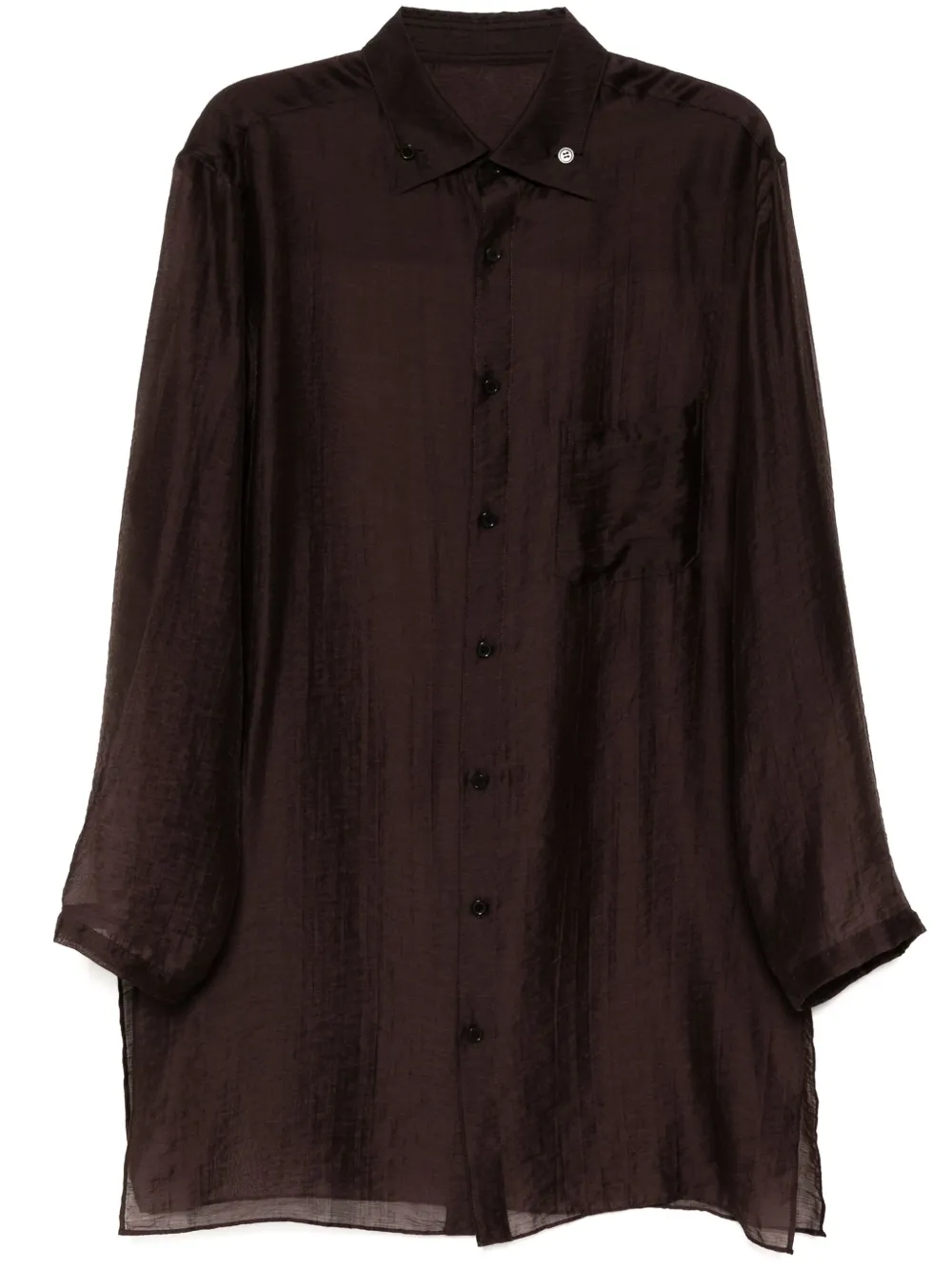 Рубашка с длинными рукавами Yohji Yamamoto, коричневый
Рубашка с длинными рукавами Yohji Yamamoto, коричневый