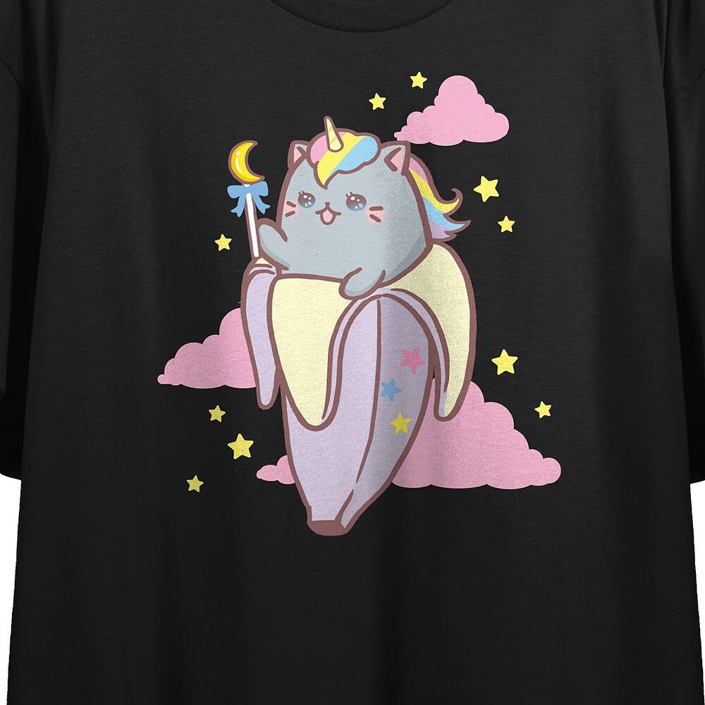 Укороченная футболка с рисунком Unicorn Bananya для юниоров Licensed Character, черный
Укороченная футболка с рисунком Unicorn Bananya для юниоров Licensed Character, черный