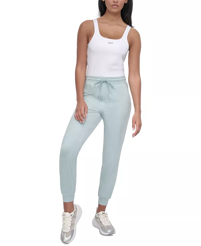 Спортивные женские джоггеры с высокой талией Slim из спейсдай-ткани DKNY, синий
Спортивные женские джоггеры с высокой талией Slim из спейсдай-ткани DKNY, синий