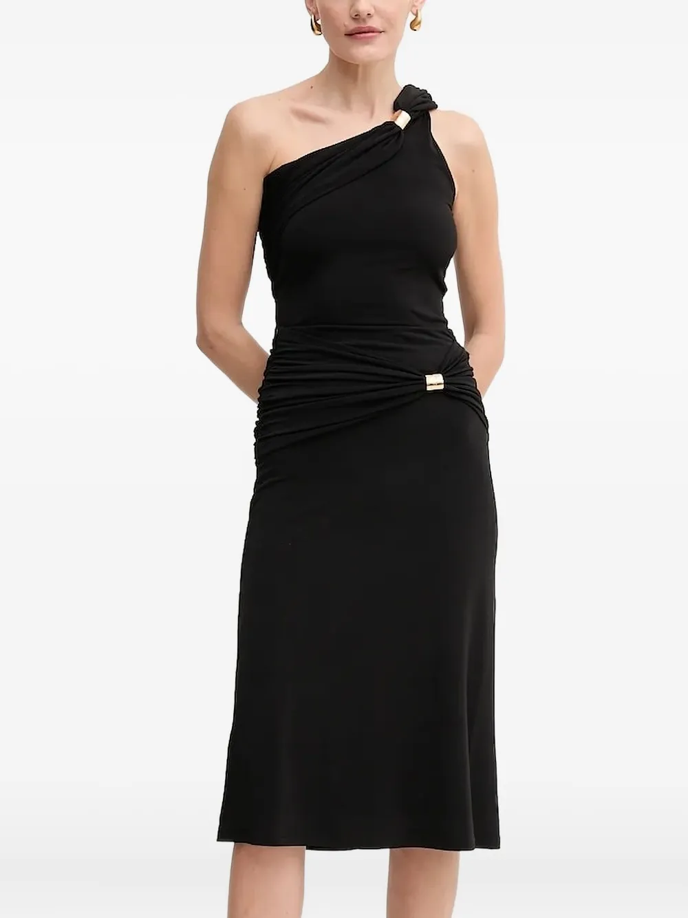 Топ Sofia на одно плечо Hervé Léger, черный
Топ Sofia на одно плечо Hervé Léger, черный