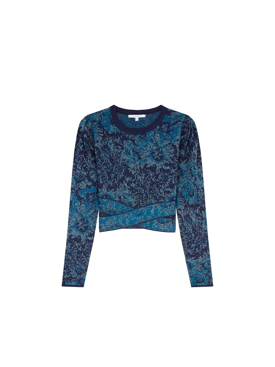 Тонкий вязаный свитер Scalpers Sweater, синий
Тонкий вязаный свитер Scalpers Sweater, синий