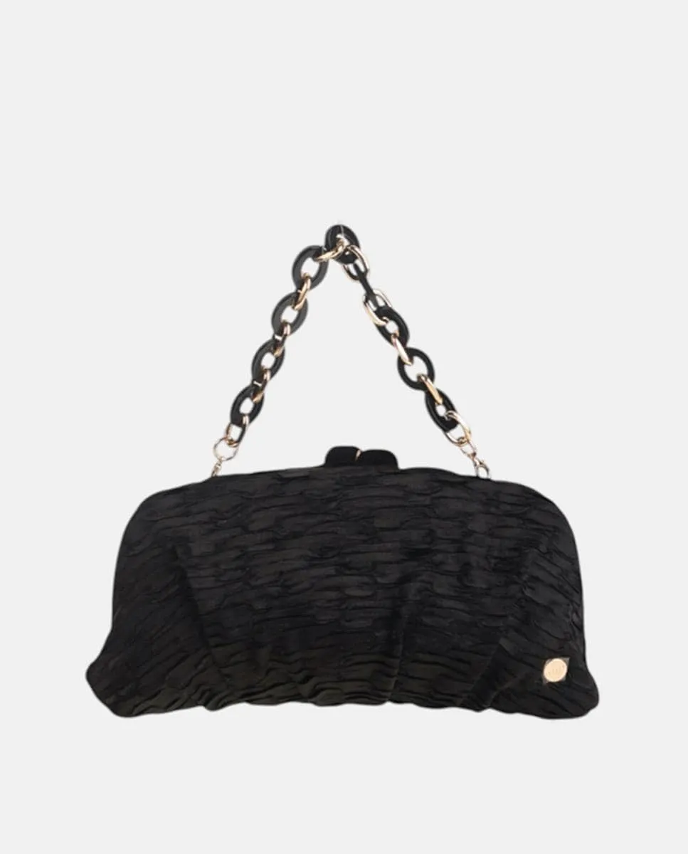 Атласный клатч с текстурой Volum, черный
Атласный клатч с текстурой Volum, черный