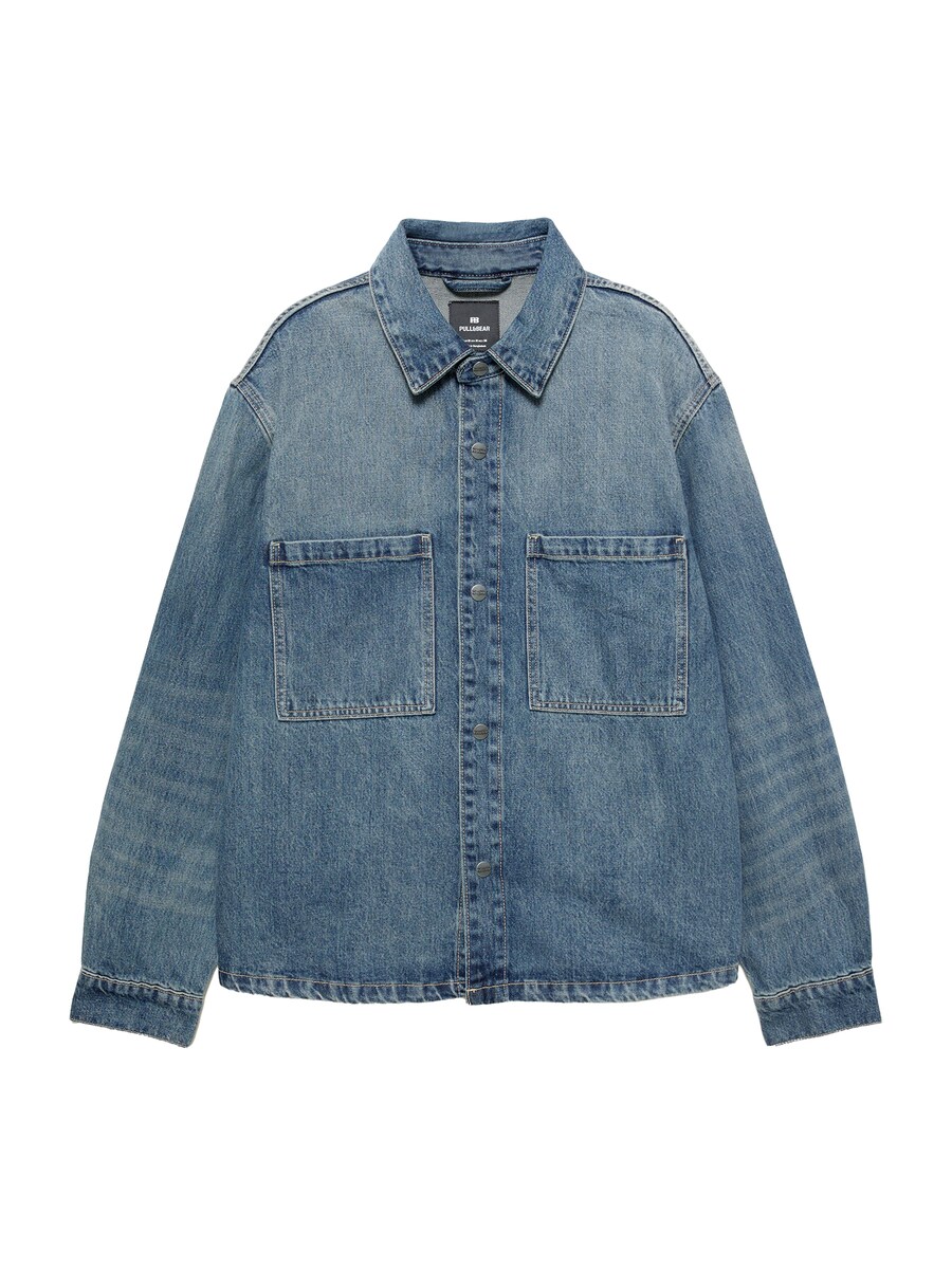 Рубашка на пуговицах Comfort fit Pull&Bear, Blue Denim
Рубашка на пуговицах Comfort fit Pull&Bear, Blue Denim