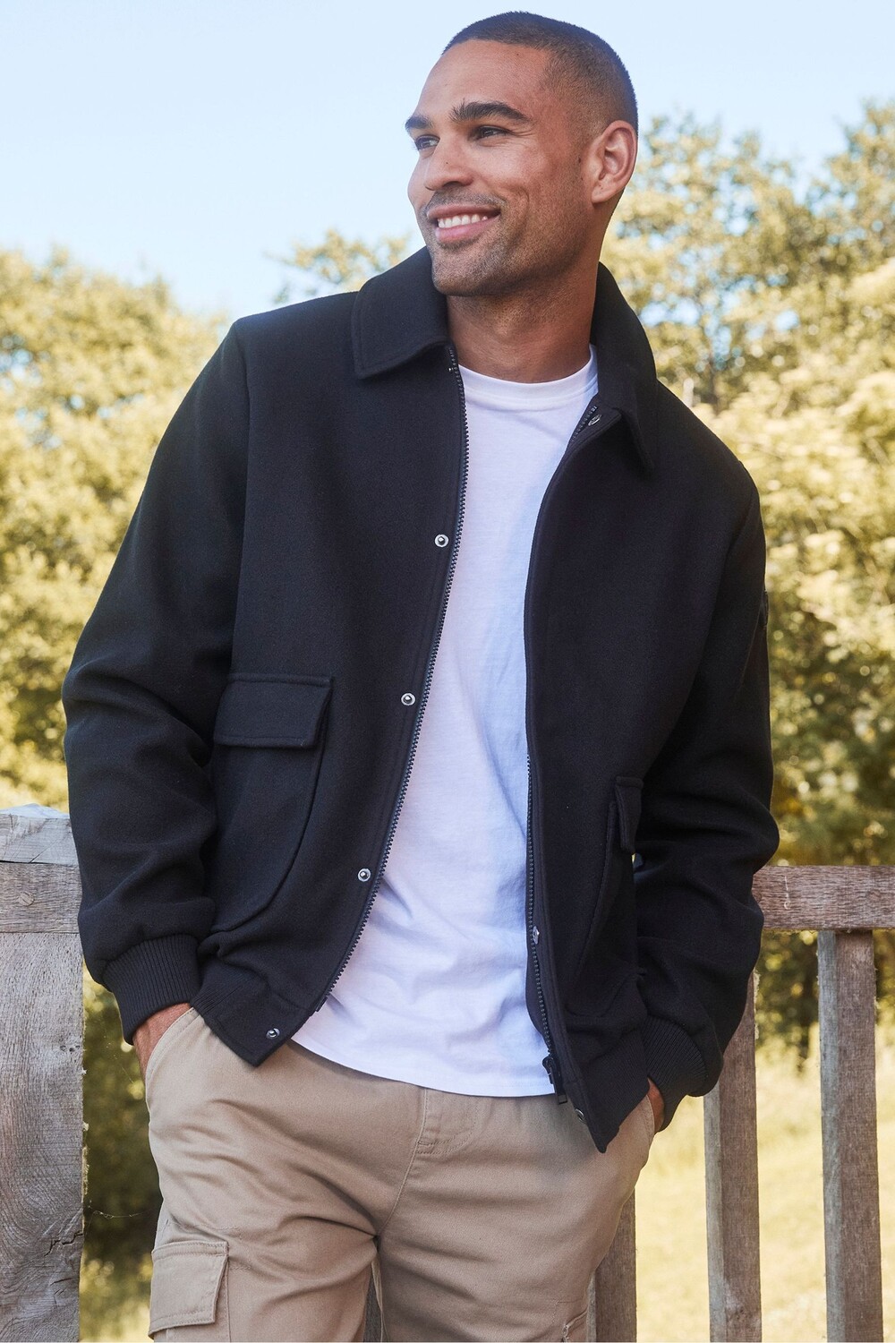 Куртка бомбер с воротником Threadbare, черный
Куртка бомбер с воротником Threadbare, черный