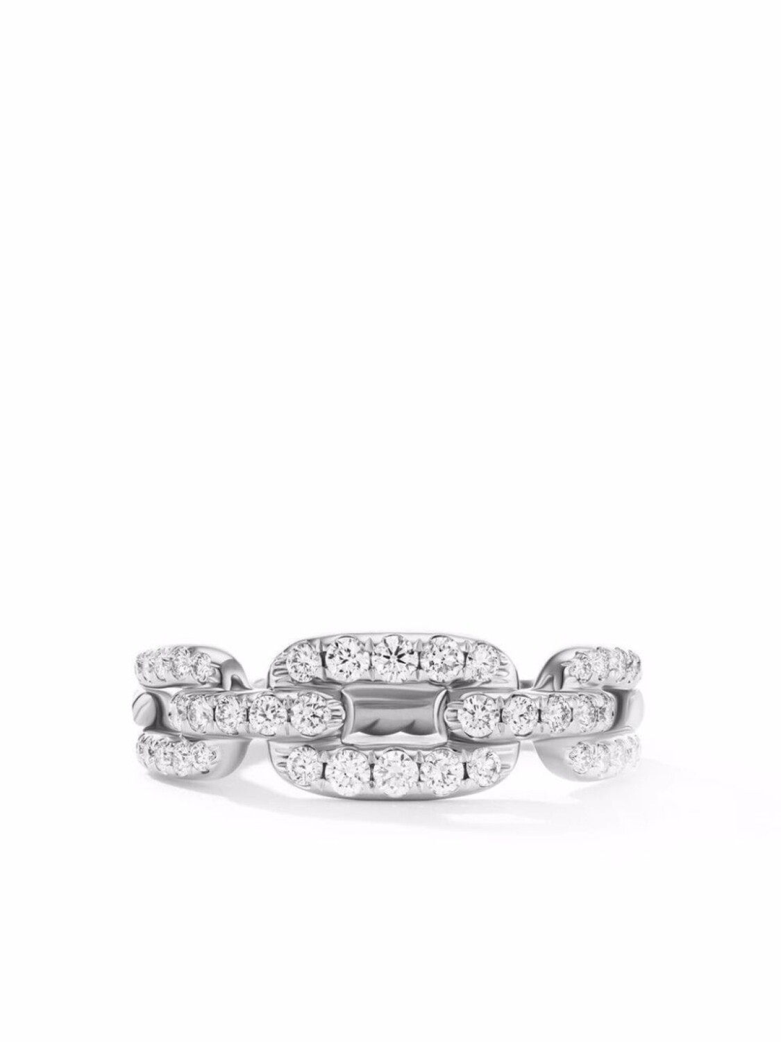 Кольцо Stax Chain Link из белого золота с бриллиантами David Yurman, серебряный
Кольцо Stax Chain Link из белого золота с бриллиантами David Yurman, серебряный