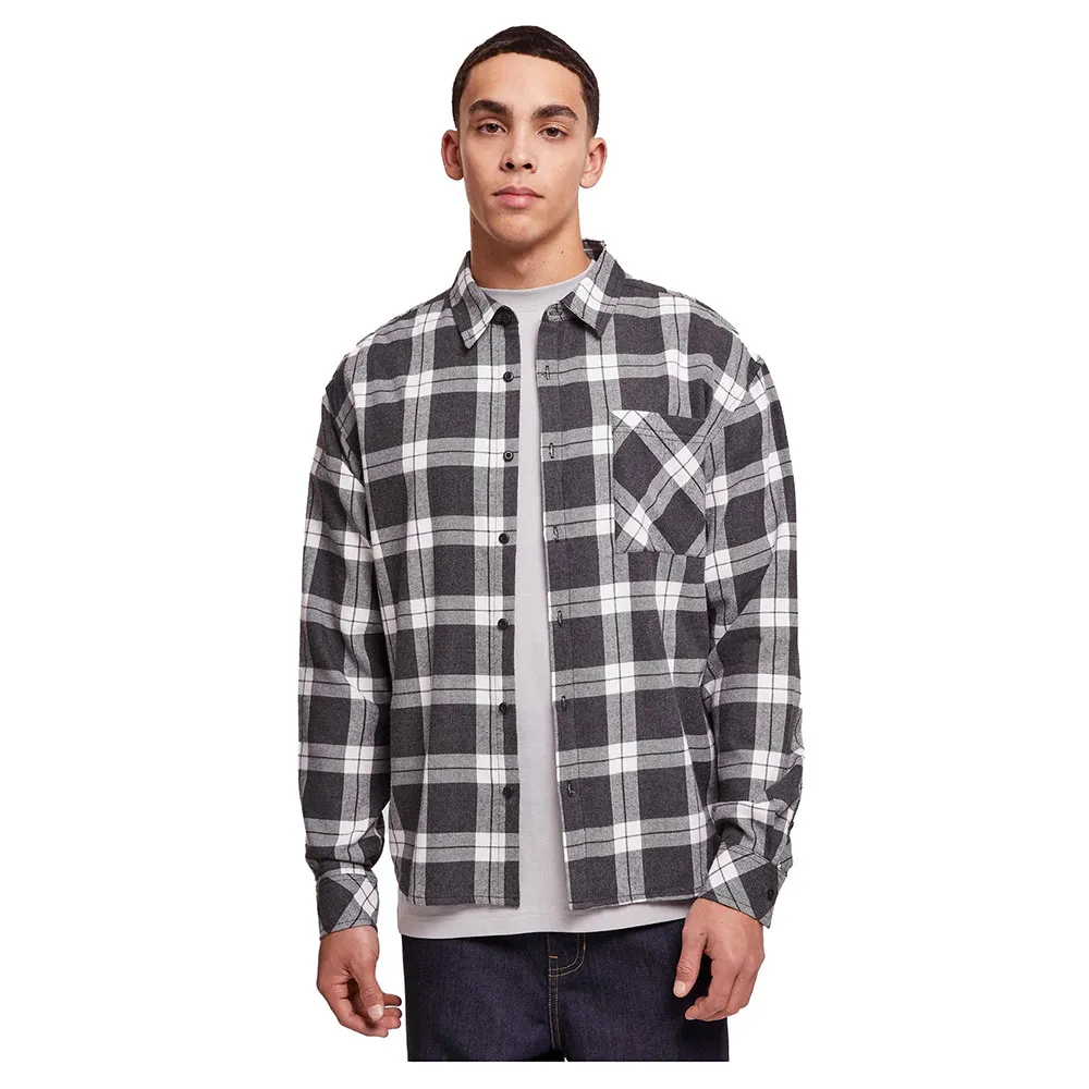 Рубашка с длинным рукавом Urban Classics Boxy Dark Checked, серый
Рубашка с длинным рукавом Urban Classics Boxy Dark Checked, серый
