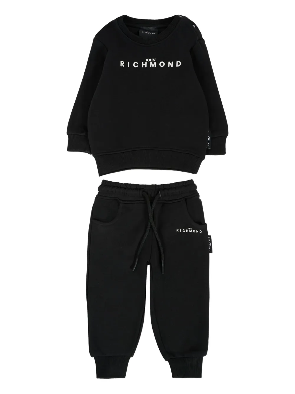 Спортивный костюм с вышитым логотипом John Richmond Junior, черный
Спортивный костюм с вышитым логотипом John Richmond Junior, черный