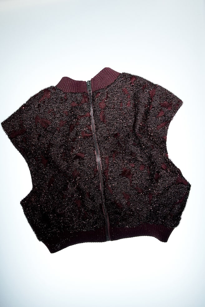 Укороченный топ с блестками H&M, красный
Укороченный топ с блестками H&M, красный