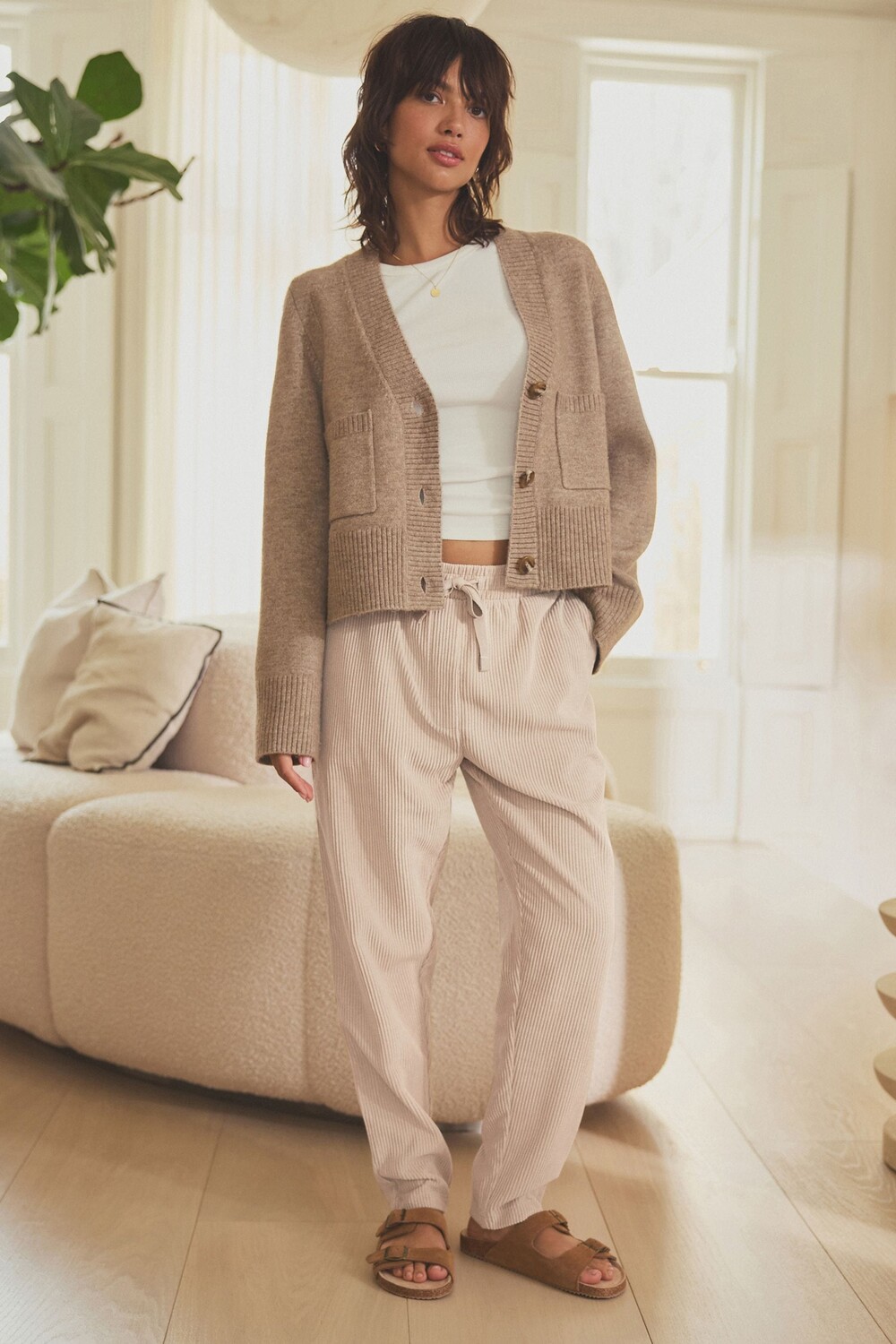 Джоггеры из шнура Next, нейтральный
Джоггеры из шнура Next, нейтральный