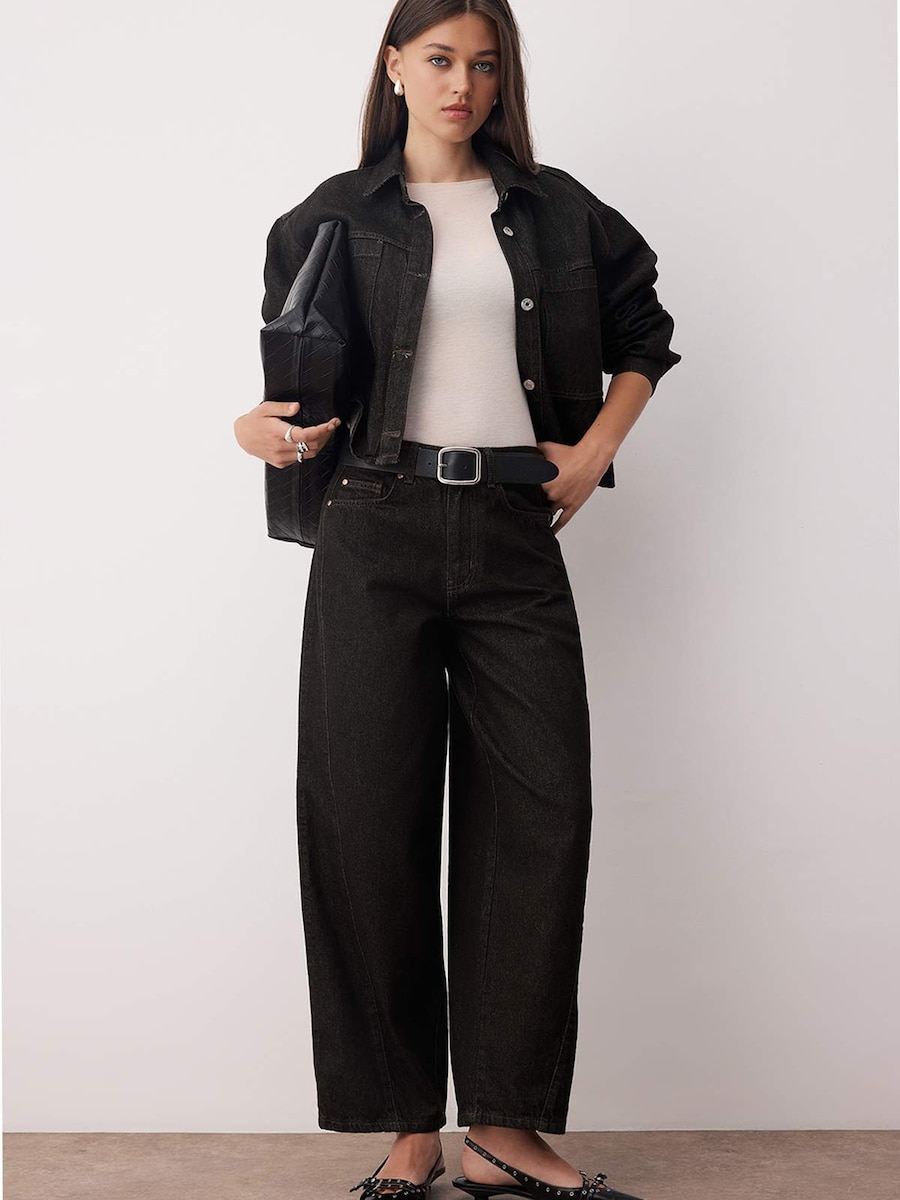 Джинсы свободного кроя Trendyol, черный
Джинсы свободного кроя Trendyol, черный