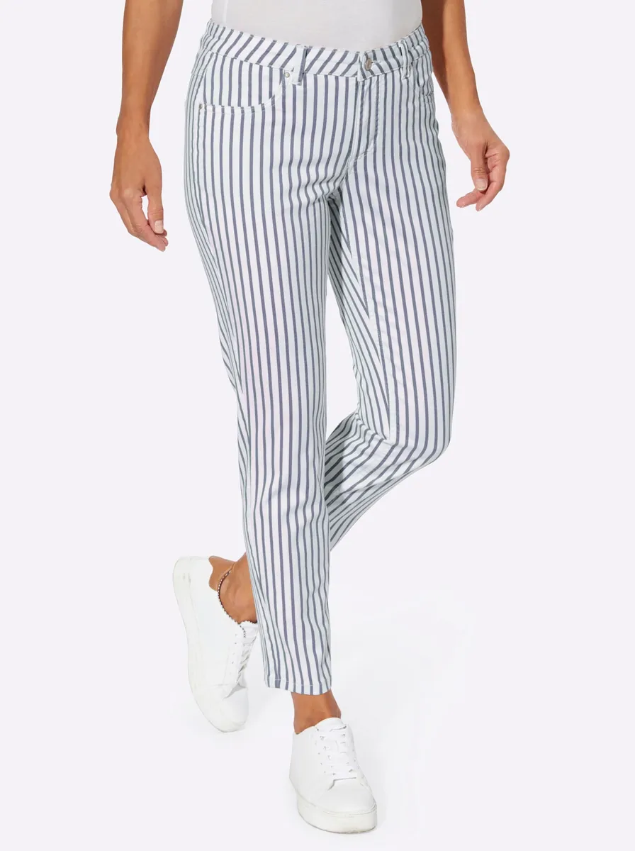 Удобные джинсы в стиле casual (1 шт.) Casual Looks, цвет Taubenblau-Ecru-Gestreift
Удобные джинсы в стиле casual (1 шт.) Casual Looks, цвет Taubenblau-Ecru-Gestreift