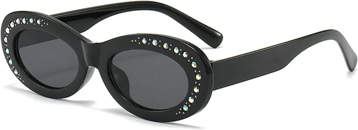 Солнцезащитные очки для женщин с бриллиантами и стразами, овальные, с кристаллами, модные, для вечеринок и дискотек mincl, 3pcs-black&green&red
Солнцезащитные очки для женщин с бриллиантами и стразами, овальные, с кристаллами, модные, для вечеринок и дискотек mincl, 3pcs-black&green&red