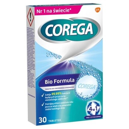 Таблетки для чистки зубных протезов Bio Formula 30 таблеток Corega Markenlos
Таблетки для чистки зубных протезов Bio Formula 30 таблеток Corega Markenlos
