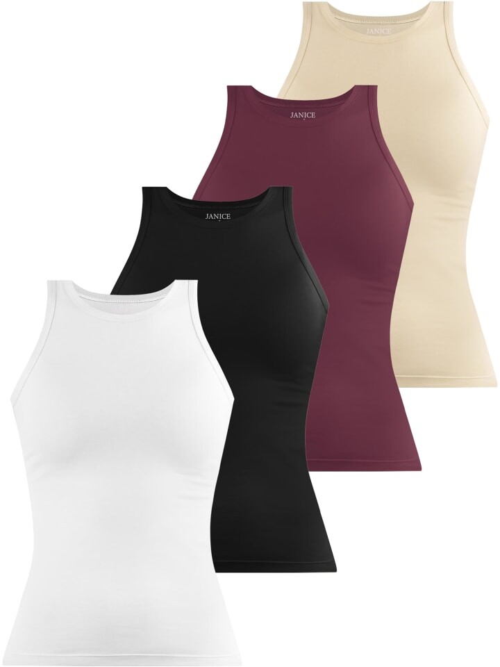 Топ Janice 4 x Damen hochgeschlossen Nauta, цвет weiß/schwarz/burgund/beige
Топ Janice 4 x Damen hochgeschlossen Nauta, цвет weiß/schwarz/burgund/beige