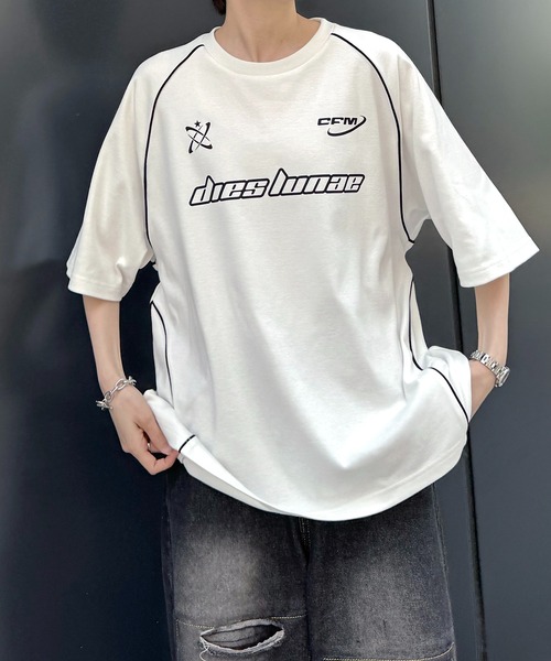 Confirm Футболка оверсайз с принтом логотипа, 25SS Y2K Piping Line, белая
Confirm Футболка оверсайз с принтом логотипа, 25SS Y2K Piping Line, белая