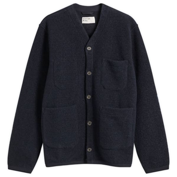 Кардиган из шерстяного флиса Universal Works, navy
Кардиган из шерстяного флиса Universal Works, navy