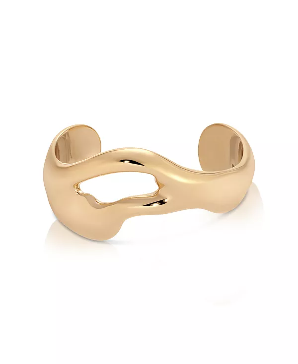 Открытый абстрактный браслет-манжета Ettika, gold
Открытый абстрактный браслет-манжета Ettika, gold