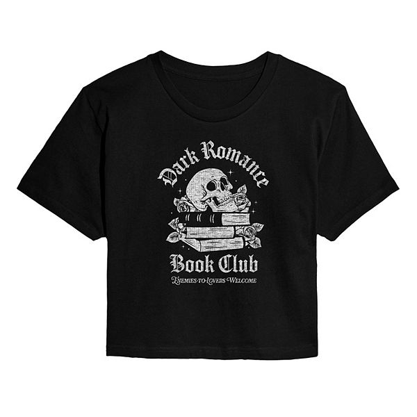 Футболка Juniors' romance book club cropped Licensed Character
Футболка Juniors' romance book club cropped Licensed Character