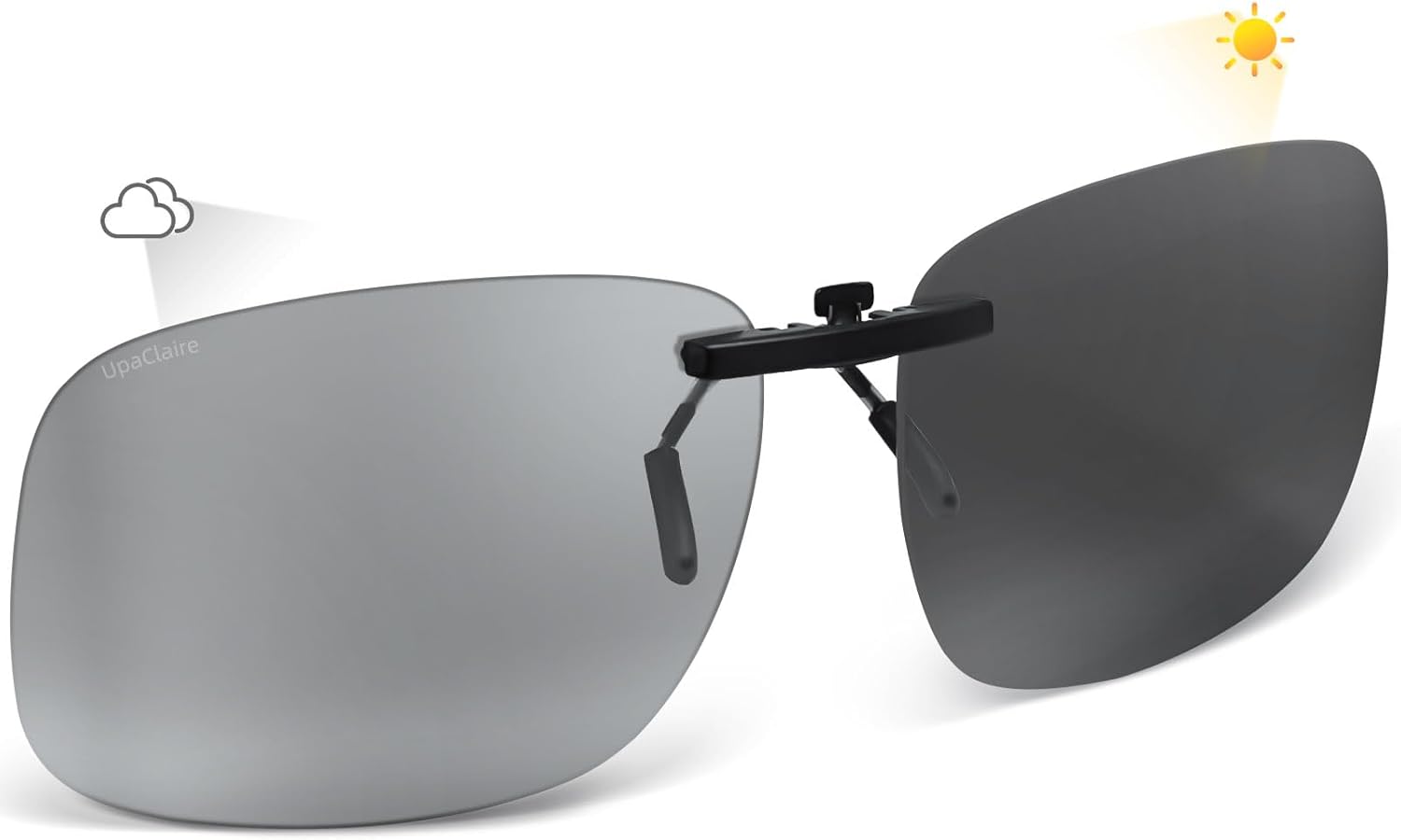 Поляризованные солнцезащитные очки с зажимом, меняющие цвет, с автоматической регулировкой защиты от УФ-излучения и антибликовым покрытием, для вождения и активного отдыха, для мужчин и женщин UpaClaire, Grey
Поляризованные солнцезащитные очки с зажимом, меняющие цвет, с автоматической регулировкой защиты от УФ-излучения и антибликовым покрытием, для вождения и активного отдыха, для мужчин и женщин UpaClaire, Grey